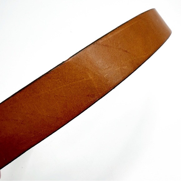 Gap Classic Brown Leather Belt With Square Brads Buckl, Size 32 - Picture 7 of 8